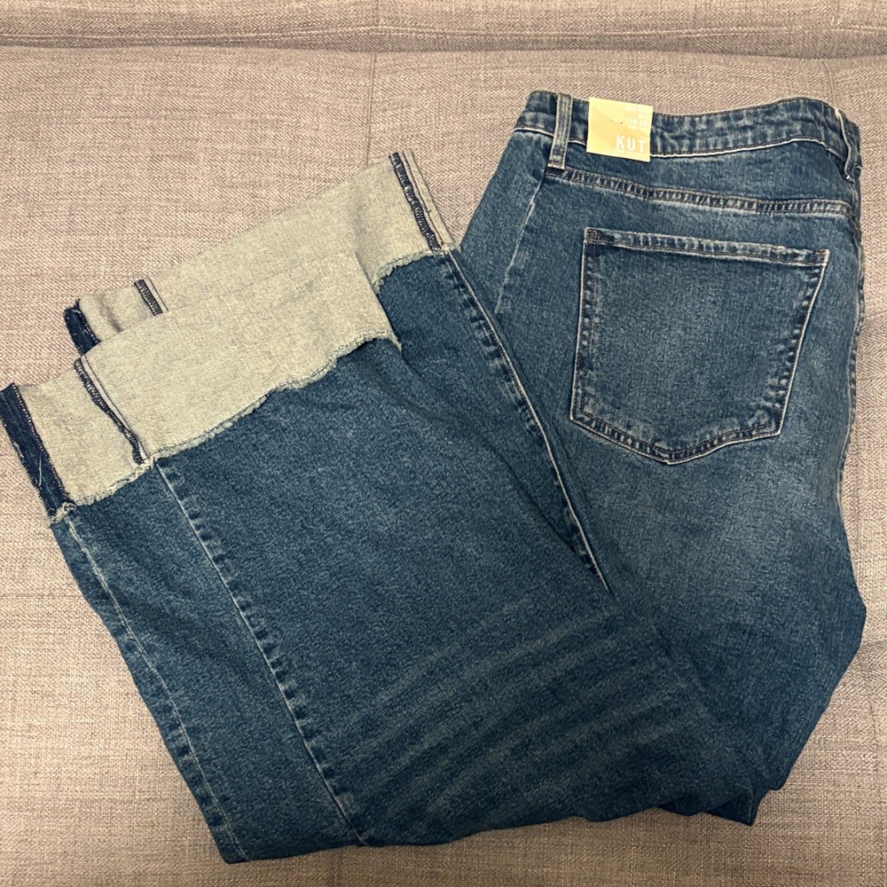 Kut from the Kloth Dark Blue Denim Jeans - Picture 2 of 4